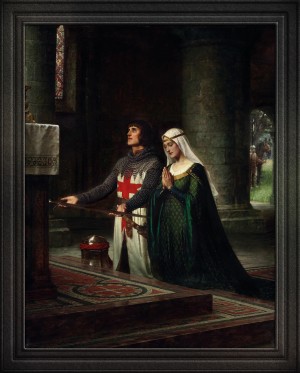 The Dedication by Edmund Blair Leighton Classical Fine Art Reproduction